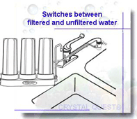 Triple Countertop water filter installation