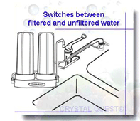 Countertop water filter installation