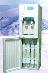 Bottleless floor water cooler filters