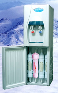 Bottleless floor water cooler filter