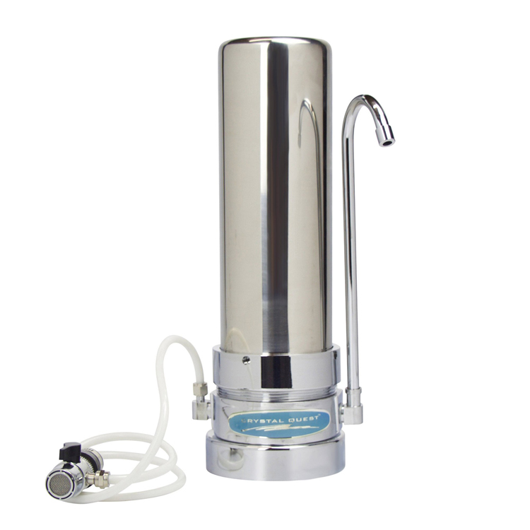 Mega Countertop Water Filter Stainless Steel