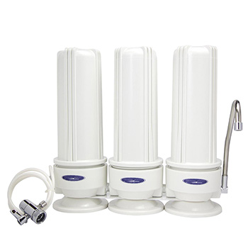 Filter Water: BPA-Free Countertop Triple Water Filter