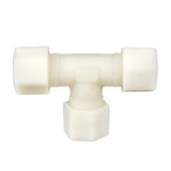 Jaco Polypropylene Tube Tee Fittings 1/4 inch