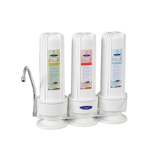 Crystal Quest CQE-CT-00140 Countertop Arsenic Removal Water Filter with Three Filters