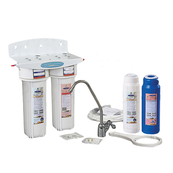 Crystal Quest CQE-US-00319-ULTIMATE Undersink Water Filter With Arsenic Double Cartridge - ULTIMATE