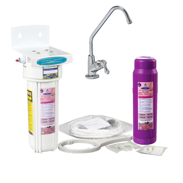 Crystal Quest CQE-US-00318 Undersink Arsenic Water Filter Under Counter