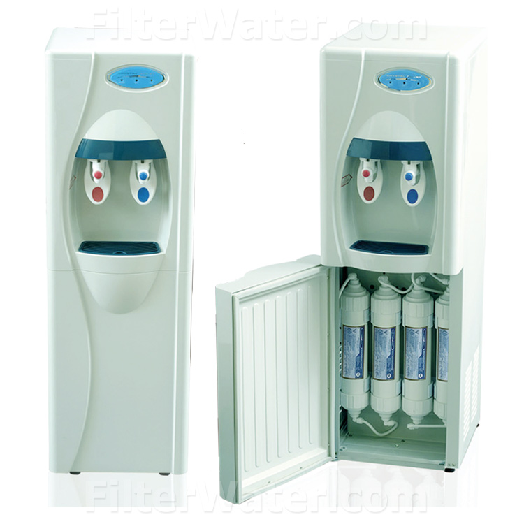 Crystal Quest CQE-WC-00902 Point-of-Use Floor Water Cooler with Reverse Osmosis and Ultrafiltration