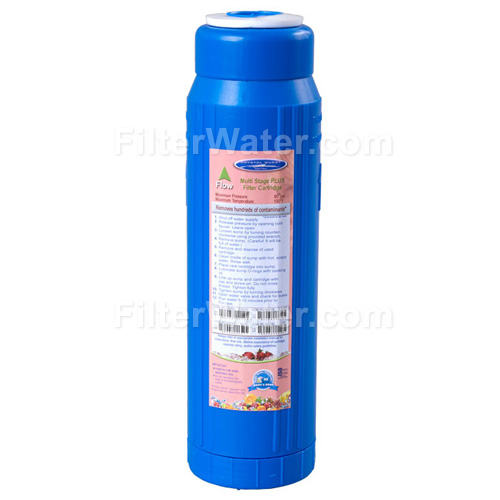 Crystal Quest CQ-RC-PL-10 GAC KDF Filter, 6-stage Water Filtration Cartridge - PLUS
