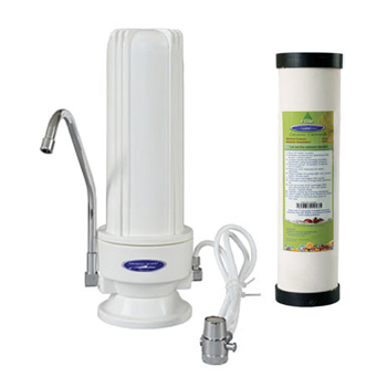 Crystal Quest W9C-PLUS Countertop Ceramic Water Filter White