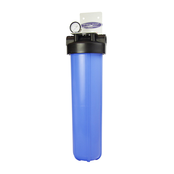 Crystal Quest CQE-WH-01107 Big Blue Whole House Water Filter 20"x5" Single Cartridge CQE-WH-01107