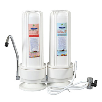 Crystal Quest CQE-CT-00132 Countertop Fluoride Removal Water Filter with Dual Filters