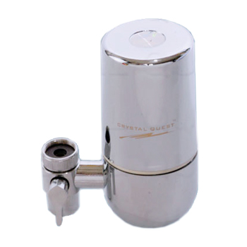 Crystal Quest W2-CHROME Faucet Mounted Water Filter Chrome Crystal Quest
