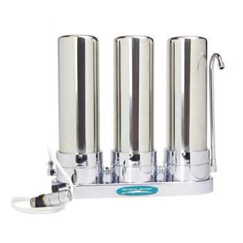 Crystal Quest CQE-CT-00162 Countertop Ceramic Water Filter White