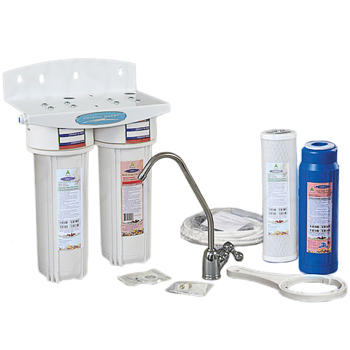 Crystal Quest Undersink-W13-PLUS Crystal Quest Dual Undersink Water Filter - PLUS
