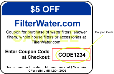 FilterWater.com sample coupon